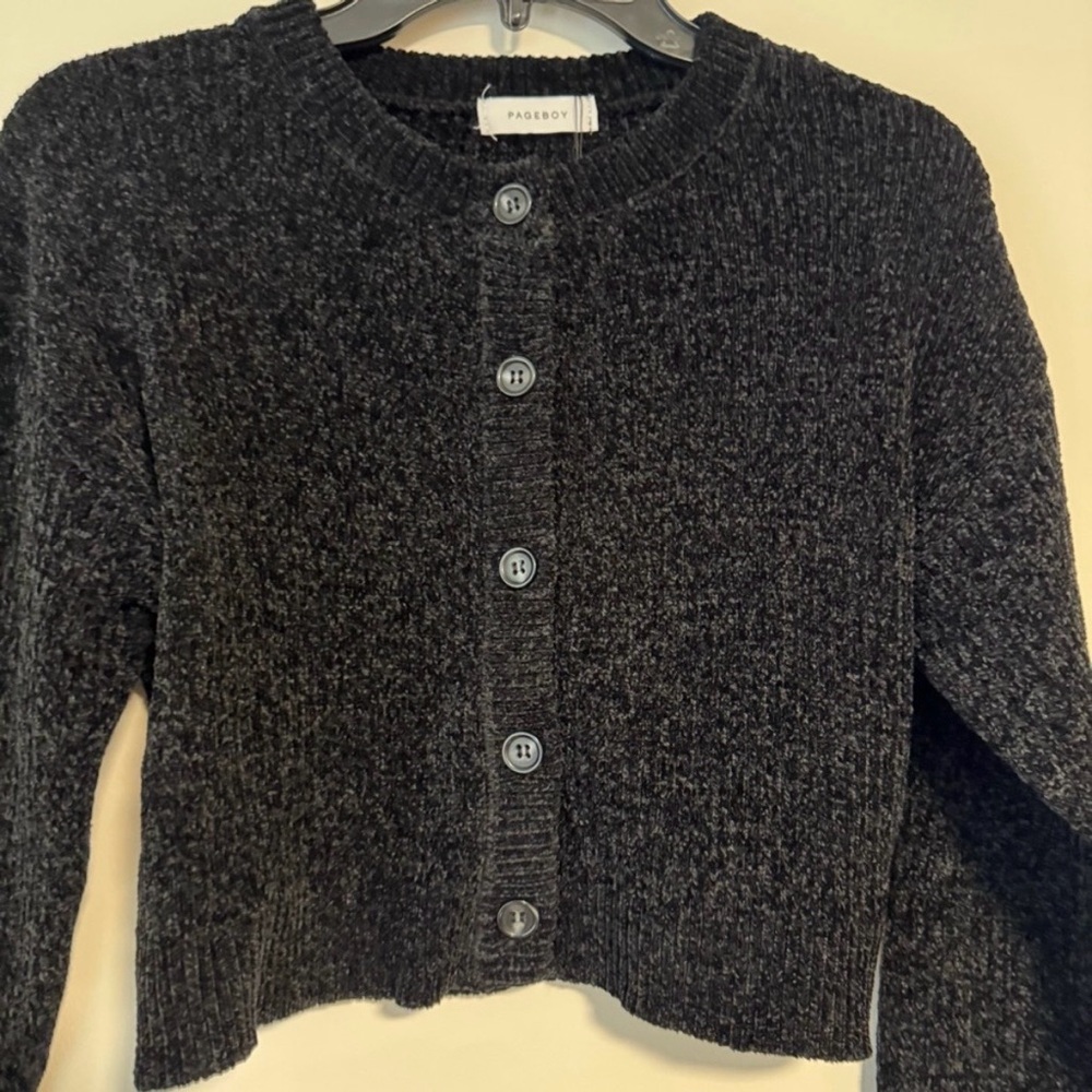 Pageboy Black Button-Up Cropped Cardigan - Picture 4 of 7
